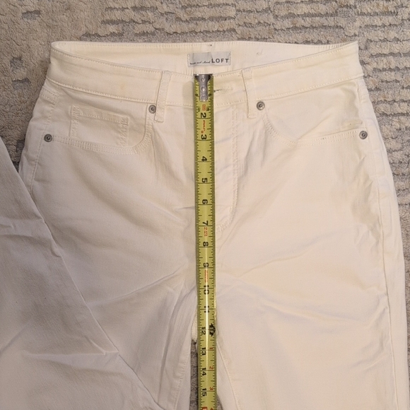 LOFT White Kick Crop Jeans - Picture 5 of 7